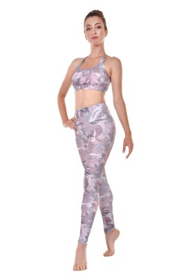 Ladies Active Fitted Ankle Leggings, Bangle 510