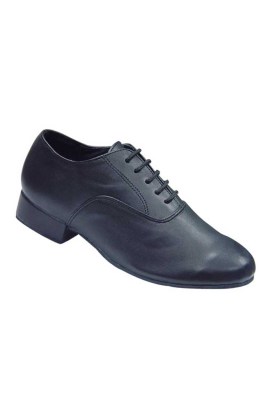 Go Dance Boys’ Ballroom Black Leatheroid Shoes 250502Β