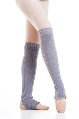 Leg Warmer Stirrup For Female Purple, Acrylic - Elastane, One Size 60cm