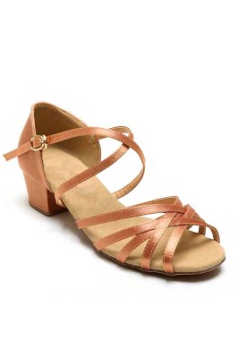 Go Dance Pink Satin Latin Shoes & Thin Straps 7076PS