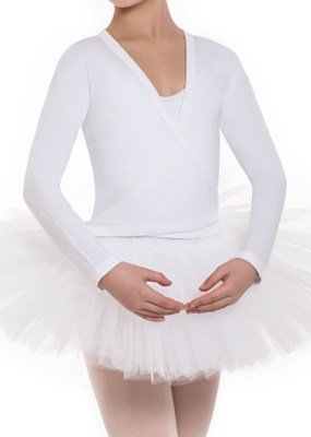 Ladies wrap-over long sleeved cardigan